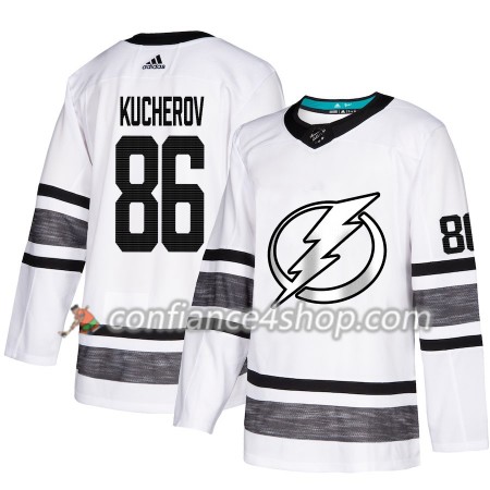 Adidas Maillot de Hockey Tampa Bay Lightning Nikita Kucherov 86 2019 All-Star Blanc Authentic - Homme